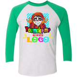 T-Shirts Heather White/Envy / X-Small You Make Me Un Poco Loco Men's Triblend 3/4 Sleeve