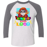 T-Shirts Heather White/Premium Heather / X-Small You Make Me Un Poco Loco Men's Triblend 3/4 Sleeve