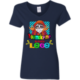 T-Shirts Navy / S You Make Me Un Poco Loco Women's V-Neck T-Shirt