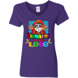 T-Shirts Purple / S You Make Me Un Poco Loco Women's V-Neck T-Shirt