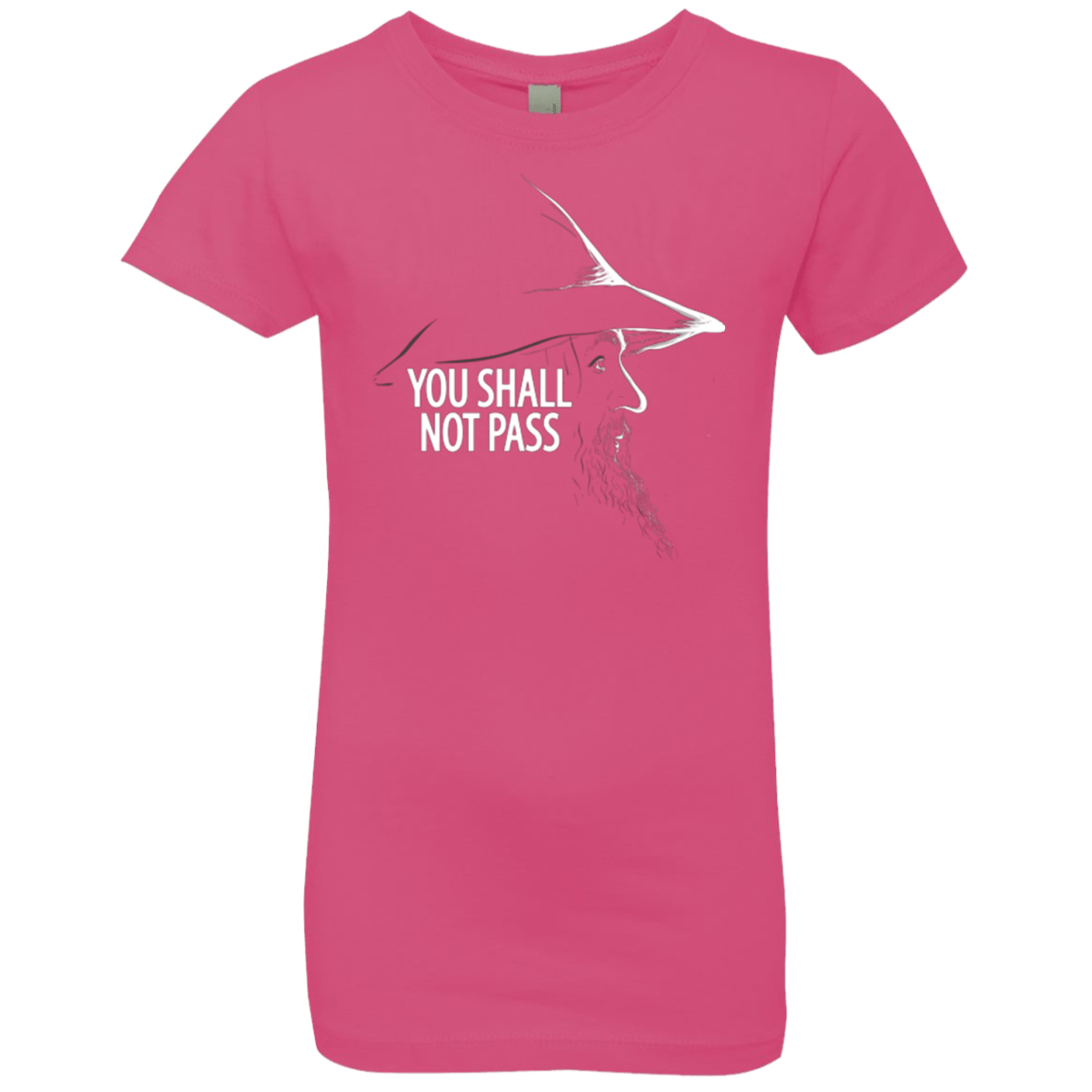 T-Shirts Hot Pink / YXS YOU SHALL NOT PASS (2) Girls Premium T-Shirt