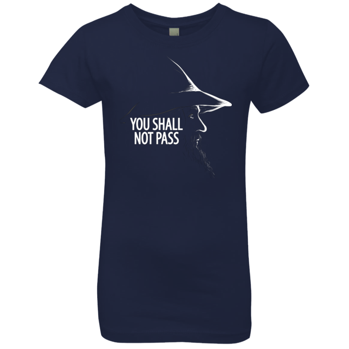 T-Shirts Midnight Navy / YXS YOU SHALL NOT PASS (2) Girls Premium T-Shirt