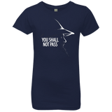 T-Shirts Midnight Navy / YXS YOU SHALL NOT PASS (2) Girls Premium T-Shirt