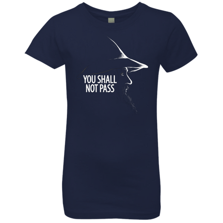 T-Shirts Midnight Navy / YXS YOU SHALL NOT PASS (2) Girls Premium T-Shirt