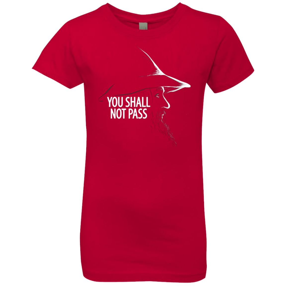 T-Shirts Red / YXS YOU SHALL NOT PASS (2) Girls Premium T-Shirt