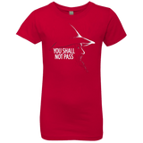 T-Shirts Red / YXS YOU SHALL NOT PASS (2) Girls Premium T-Shirt