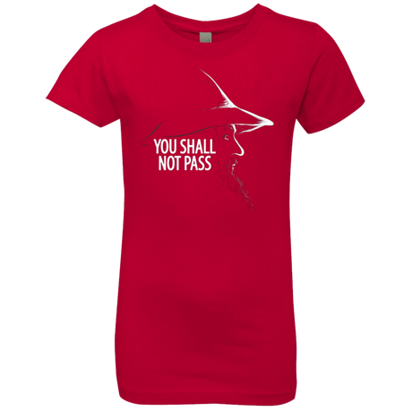 T-Shirts Red / YXS YOU SHALL NOT PASS (2) Girls Premium T-Shirt