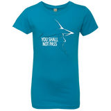 T-Shirts Turquoise / YXS YOU SHALL NOT PASS (2) Girls Premium T-Shirt