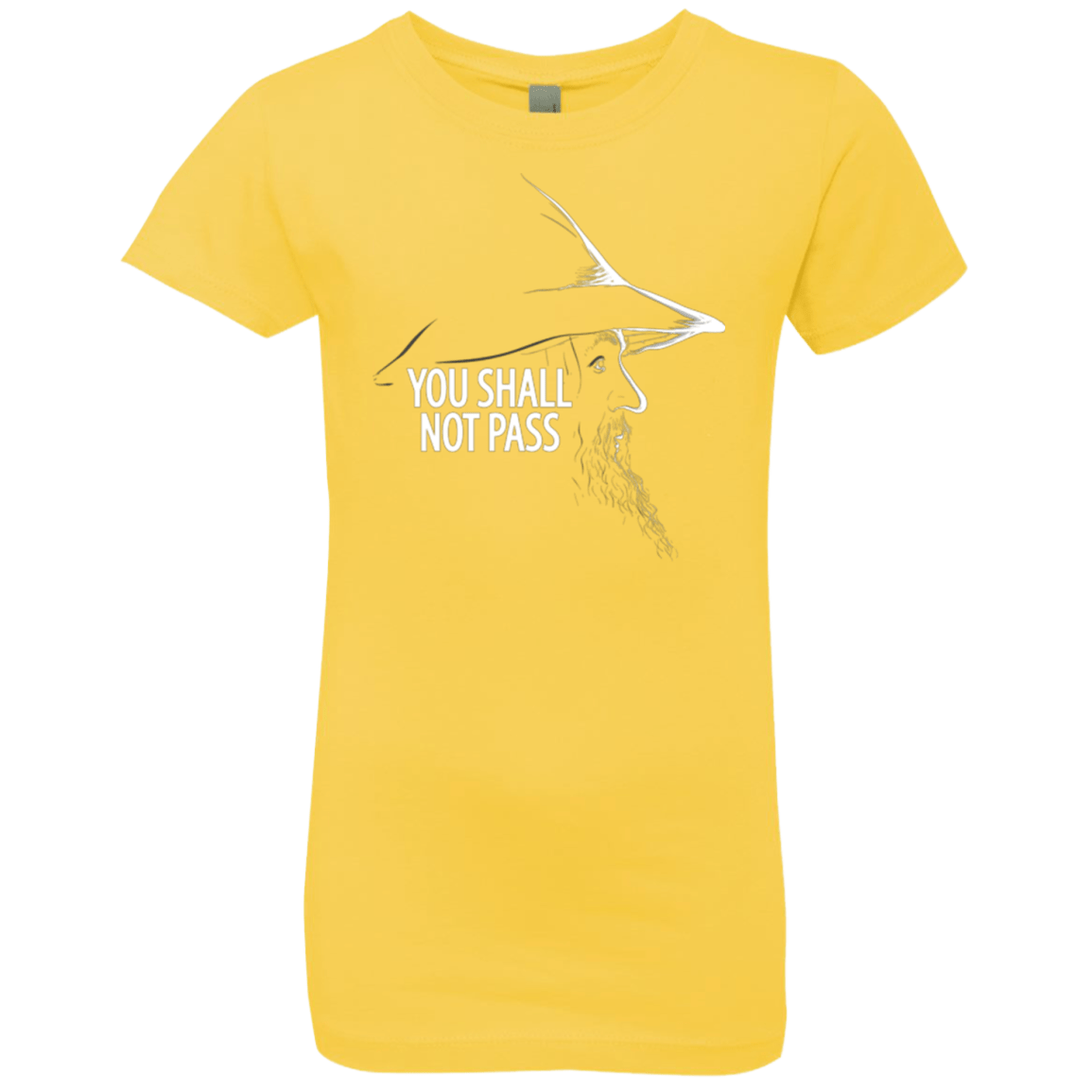 T-Shirts Vibrant Yellow / YXS YOU SHALL NOT PASS (2) Girls Premium T-Shirt