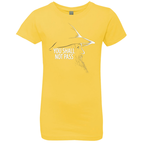 T-Shirts Vibrant Yellow / YXS YOU SHALL NOT PASS (2) Girls Premium T-Shirt