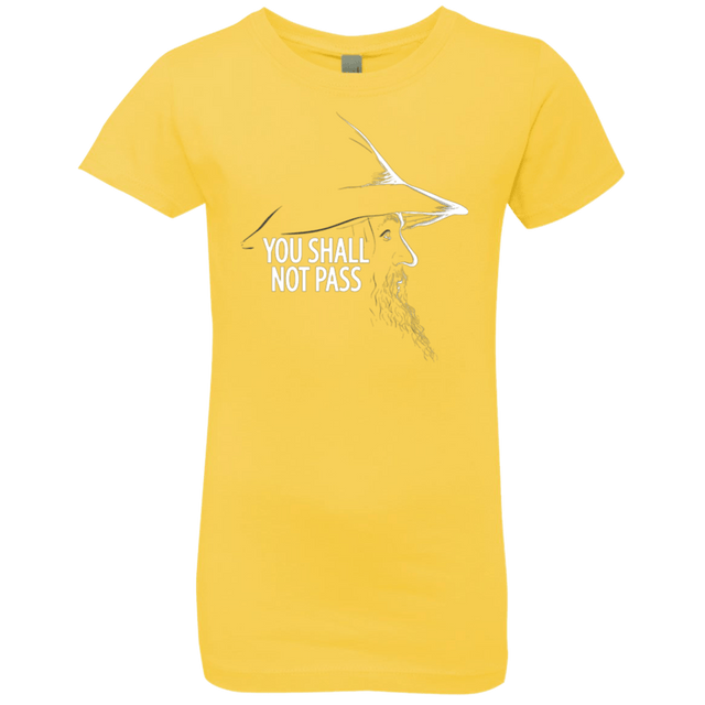 T-Shirts Vibrant Yellow / YXS YOU SHALL NOT PASS (2) Girls Premium T-Shirt