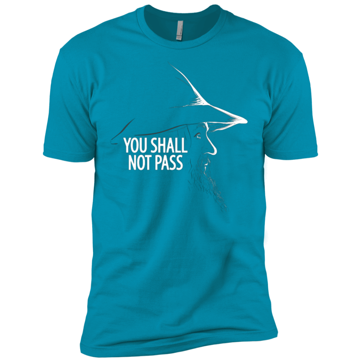 T-Shirts Turquoise / X-Small YOU SHALL NOT PASS (2) Men's Premium T-Shirt