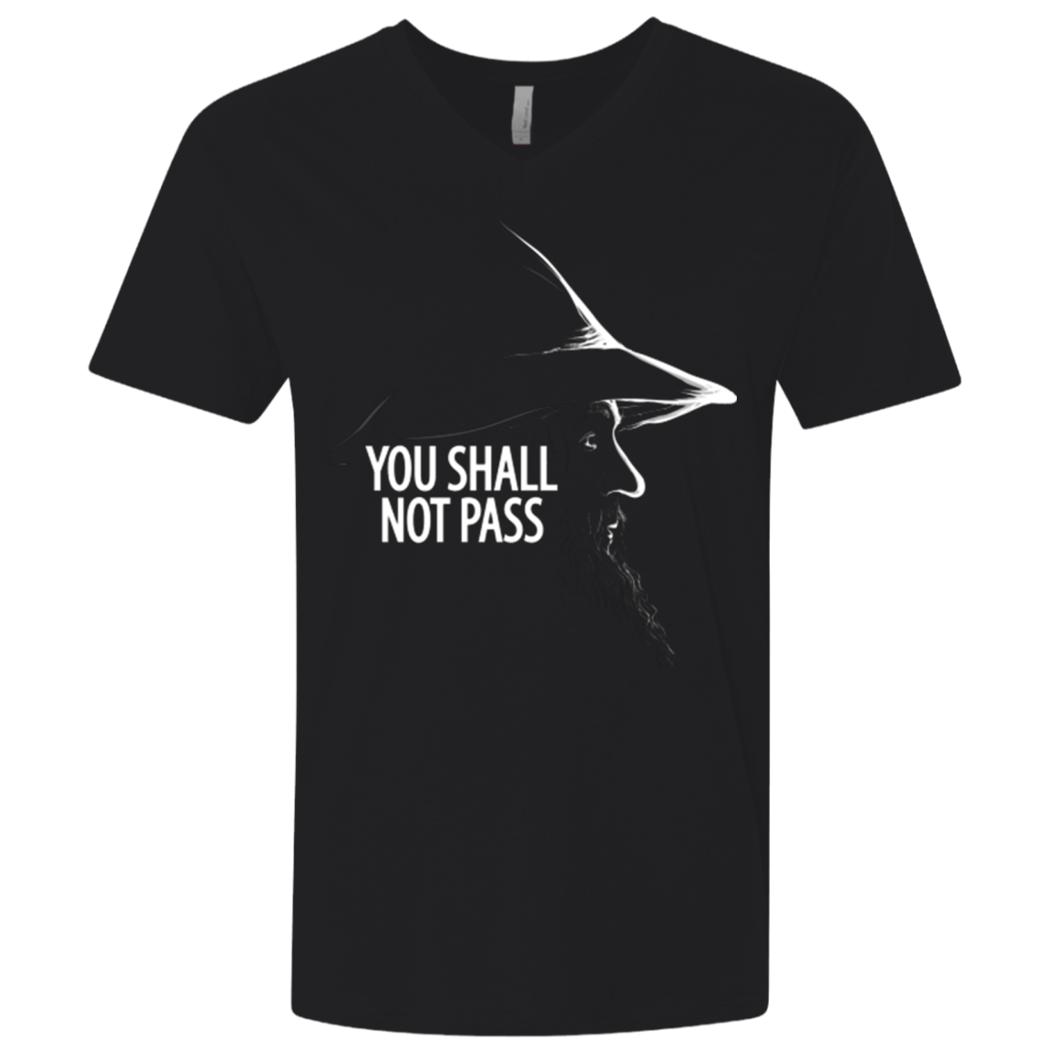 T-Shirts Black / X-Small YOU SHALL NOT PASS (2) Men's Premium V-Neck