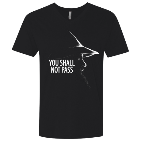 T-Shirts Black / X-Small YOU SHALL NOT PASS (2) Men's Premium V-Neck