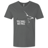 T-Shirts Heavy Metal / X-Small YOU SHALL NOT PASS (2) Men's Premium V-Neck