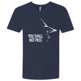 T-Shirts Midnight Navy / X-Small YOU SHALL NOT PASS (2) Men's Premium V-Neck