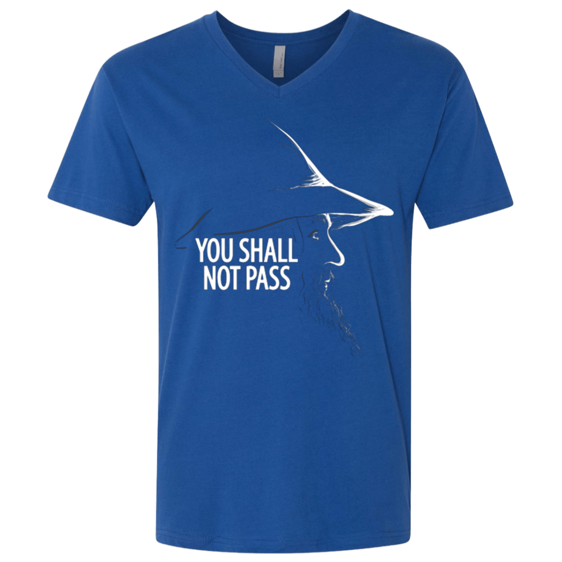 T-Shirts Royal / X-Small YOU SHALL NOT PASS (2) Men's Premium V-Neck