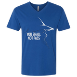 T-Shirts Royal / X-Small YOU SHALL NOT PASS (2) Men's Premium V-Neck