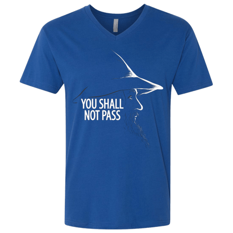 T-Shirts Royal / X-Small YOU SHALL NOT PASS (2) Men's Premium V-Neck