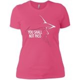 T-Shirts Hot Pink / X-Small YOU SHALL NOT PASS (2) Women's Premium T-Shirt