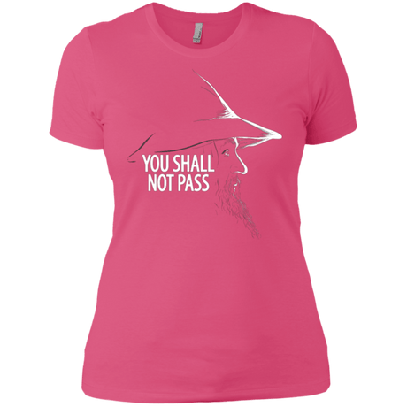 T-Shirts Hot Pink / X-Small YOU SHALL NOT PASS (2) Women's Premium T-Shirt