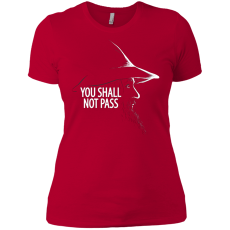 T-Shirts Red / X-Small YOU SHALL NOT PASS (2) Women's Premium T-Shirt