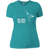 T-Shirts Tahiti Blue / X-Small YOU SHALL NOT PASS (2) Women's Premium T-Shirt