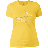 T-Shirts Vibrant Yellow / X-Small YOU SHALL NOT PASS (2) Women's Premium T-Shirt