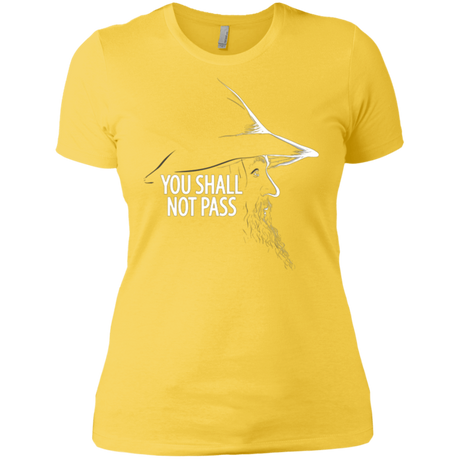 T-Shirts Vibrant Yellow / X-Small YOU SHALL NOT PASS (2) Women's Premium T-Shirt