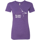 T-Shirts Purple Rush / Small YOU SHALL NOT PASS (2) Women's Triblend T-Shirt