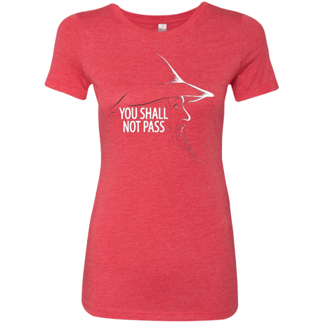 T-Shirts Vintage Red / Small YOU SHALL NOT PASS (2) Women's Triblend T-Shirt