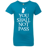 T-Shirts Turquoise / YXS You shall not pass Girls Premium T-Shirt