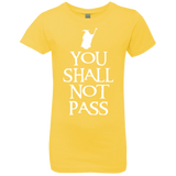 T-Shirts Vibrant Yellow / YXS You shall not pass Girls Premium T-Shirt