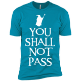 T-Shirts Turquoise / X-Small You shall not pass Men's Premium T-Shirt