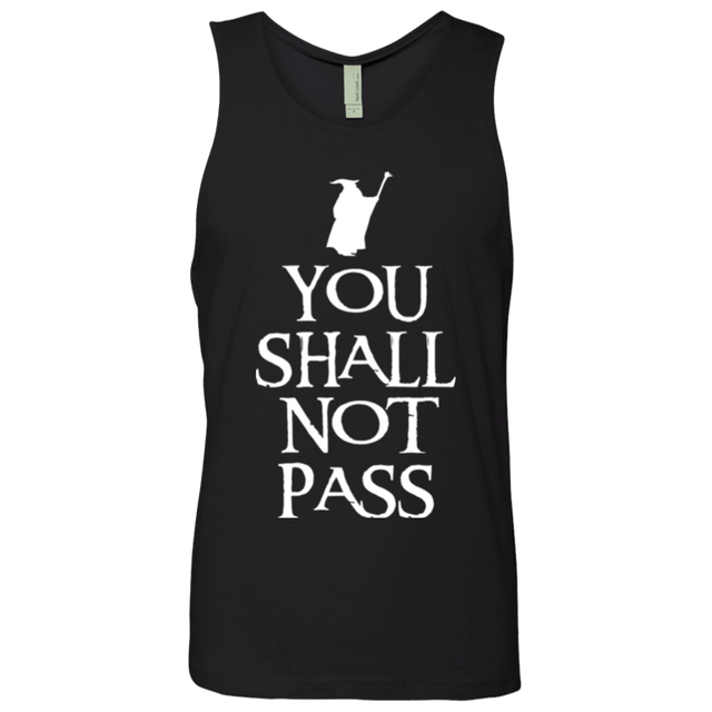 T-Shirts Black / Small You shall not pass Men's Premium Tank Top