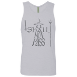 T-Shirts Heather Grey / S You Shall Not Pass Men's Premium Tank Top