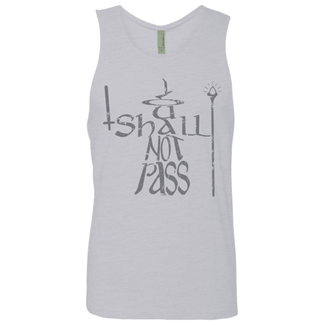 T-Shirts Heather Grey / S You Shall Not Pass Men's Premium Tank Top