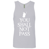 T-Shirts Heather Grey / Small You shall not pass Men's Premium Tank Top