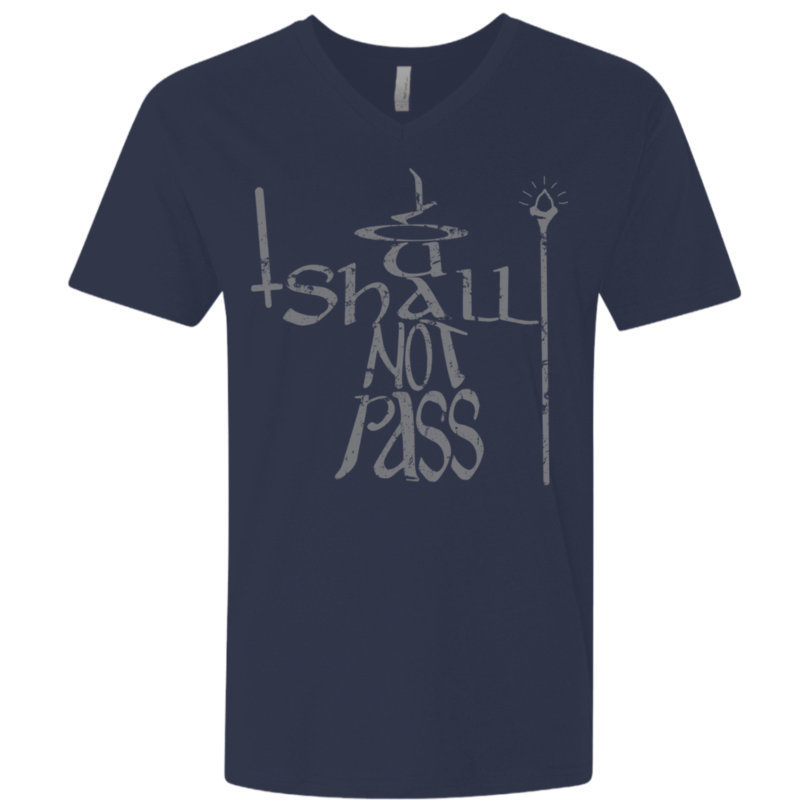 T-Shirts Midnight Navy / X-Small You Shall Not Pass Men's Premium V-Neck