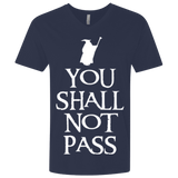 T-Shirts Midnight Navy / X-Small You shall not pass Men's Premium V-Neck
