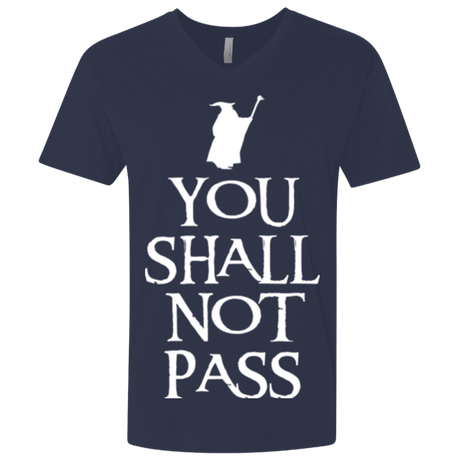 T-Shirts Midnight Navy / X-Small You shall not pass Men's Premium V-Neck