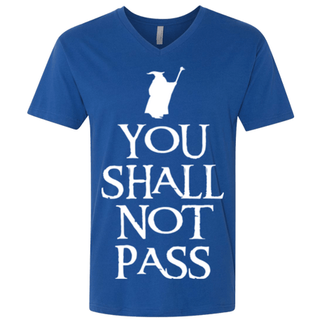 T-Shirts Royal / X-Small You shall not pass Men's Premium V-Neck