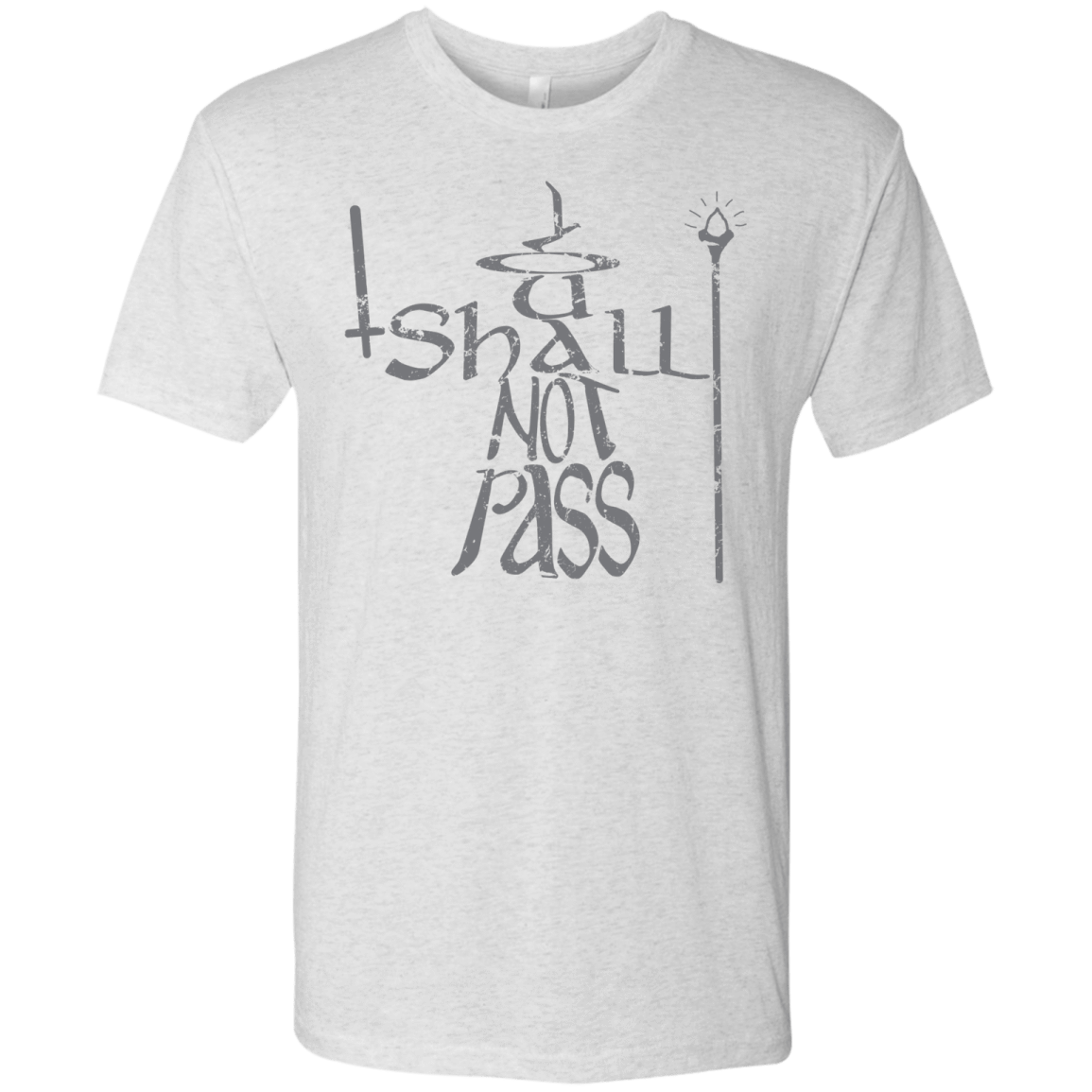 T-Shirts Heather White / S You Shall Not Pass Men's Triblend T-Shirt