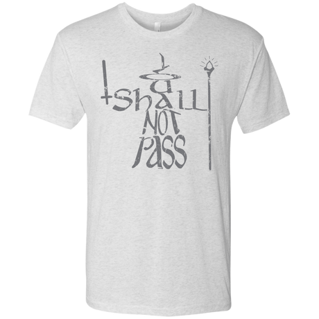 T-Shirts Heather White / S You Shall Not Pass Men's Triblend T-Shirt