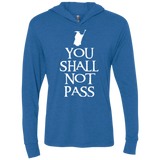 T-Shirts Vintage Royal / X-Small You shall not pass Triblend Long Sleeve Hoodie Tee