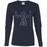 T-Shirts Navy / S You Shall Not Pass Women's Long Sleeve T-Shirt