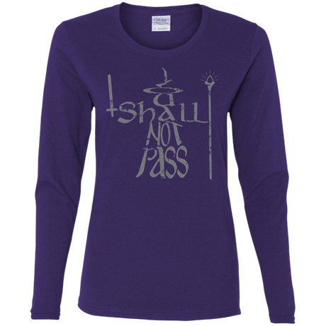 T-Shirts Purple / S You Shall Not Pass Women's Long Sleeve T-Shirt