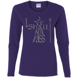 T-Shirts Purple / S You Shall Not Pass Women's Long Sleeve T-Shirt