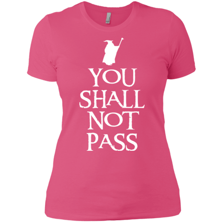 T-Shirts Hot Pink / X-Small You shall not pass Women's Premium T-Shirt