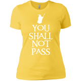 T-Shirts Vibrant Yellow / X-Small You shall not pass Women's Premium T-Shirt